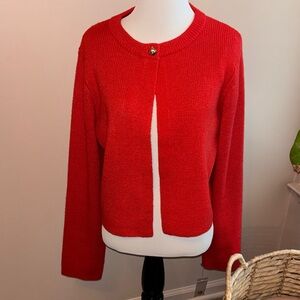SONG OF STYLE by Aimee Song Red Cardigan NWT Size Medium